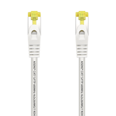 AISENS Cable De Red Latiguillo RJ45 LSZH Cat.7 600 MHz S/FTP PIMF AWG26, Blanco, 1.0 m