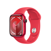 Apple Watch Series 9 GPS 41mm (PRODUCT)RED Aluminium Case with (PRODUCT)RED Sport Band - M/L