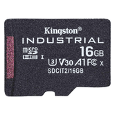 KINGSTON 16GB MICROSDHC INDUSTRIAL C10 A1 PSLC CARD SINGLE PACK W/O ADAPTER