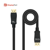 Nanocable Cable DP1.4 Certificado VESA DP M/M 0,5m