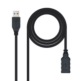 CABLE USB NANO CABLE USB3.0 A/M - A/H 3.0M NEGRO