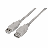 CABLE ALARGADOR USB AISENS MACHO A HEMBRA BLANCO A101-0013