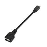 Aisens Cable Usb 2.0 Otg, Tipo Micro B/M-A/H, Negro, 15Cm