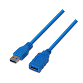 CABLE ALARGADOR USB 3.0 AISENS A105-0045 MACHO A HEMBRA AZUL A105-0045