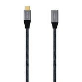 AISENS - CABLE USB 3.2 GEN2x2 ALUMINIO 20GBPS 5A 100W, TIPO USB-C/M-USB-C/H, GRIS, 1M