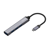 Aisens - Hub Usb 3.1 Usb-C, Usb-C/M-4Xtipo A/H, Gris, 10Cm