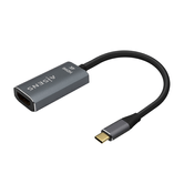 AISENS - CONVERSOR ALUMINIO USB-C A HDMI 4K@60HZ, USB-C/M-HDMI/H, GRIS