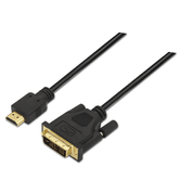 Aisens-Cable Dvi A Hdmi, Dvi18+1/M-Hdmi A/M, Negro, 1.8M