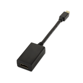 ADAPTADOR AISENS MINI DISPLAYPORT MACHO A HDMI TIPO A HEMBRA 15CM NEGRO A125-0137