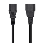 AISENS Cable Alimentación CPU, C13/H-C14/M, Negro, 3.0m