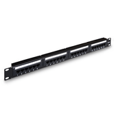 Aisens Panel De Parcheo De 24 Puertos Rj45 Cat.5E Utp 19" 1U Dual Idc