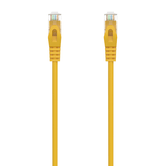 AISENS Cable de Red Latiguillo RJ45 LSZH Cat.6A 500 Mhz UTP AWG24, Amarillo, 0.5M