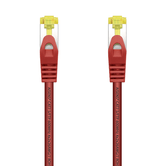 AISENS Cable De Red Latiguillo RJ45 LSZH Cat.7 600 MHz S/FTP PIMF AWG26, Rojo, 1.0 m