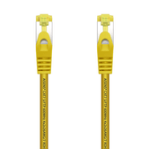 AISENS Cable De Red Latiguillo RJ45 LSZH Cat.7 600 MHz S/FTP PIMF AWG26, Amarillo, 25 cm