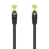 AISENS Cable De Red Latiguillo RJ45 LSZH Cat.7 600 MHz S/FTP PIMF AWG26, Negro, 25 cm