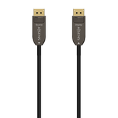 AISENS Cable DISPLAYPORT AOC V1.4 8K@60Hz 4K@120Hz 4:4:4 32.4Gbps, DP/M-DP/M, Negro, 15M