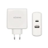 AISENS Cargador 57 W  1x USB C PD3 0 45 W  1x USB A 5 V   2 4 A 12 W  Blanco