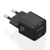 AISENS Cargador GaN 35W  1xUSB C PD3 0 QC4 0  Negro