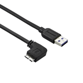 CABLE DELGADO 0.5M MICRO USB 3 ACODADO A IZQUIERDA A USB  A