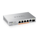 ZYXEL XMG-105 5 PORTS 2,5G + 1 SFP+, 4 PORTS 70W TOTAL PoE++ DESKTOP MULTIGIG UNMANAGED SWITCH