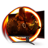 MONITOR GAMING AOC C32G2ZE/BK 31.5" FHD 1920X1080, 1MS, 240HZ,  2 X HDMI,  DP