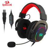 Redragon   ZEUS X Auricular Gaming RGB Virtual 7 1 USB Micr  fono Negro