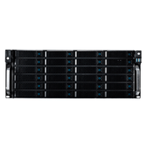 UNYKA  Servidor Rack Hot Swap 4U / 24 Bahías  Negro, Plata