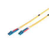 Fiber Optic Patch Cord LC-PC to LC-PC Duplex, OS2, color amarillo, 2m