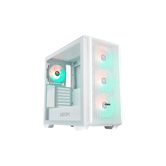"Abysm Danube Kamp BX300 White Caja Torre ATX, ITX, Micro ATX - Lateral Cristal Templado - 3.5"" y 2.5"" - USB-A, USB-C y Audio - 4"