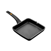 GRILL CON RAYAS EFFICIENT BRA ESPESOR 6MM ALUMINIO FUNDIDO TEFLON ANTIADHERENTE PLATINUM PLUS MANG