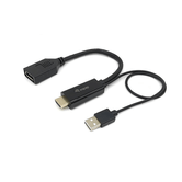 ADAPTADOR HDMI MACHO A DISPLAY PORT HEMBRA EQUIP