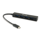 HUB USB  EQUIP LIFE  USB-C A 4 PUERTOS TIPO A USB 3.0