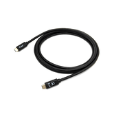 CABLE USB-C MACHO USB-C MACHO USB 3.2 1M TRANSFERENCIA 5G 3A COLOR NEGRO