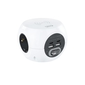 REGLETA NANO CABLE 10.37.0002 3TOMAS+4USB Y CARGA INALAMBRICA C/INTERRUPTOR BLANCO