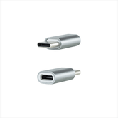 ADAPTADOR NANO CABLE USB C/M - MICROUSB/H GRIS