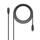 CABLE USB 3.1 GEN2 10Gbps USB-C A USB-C NEGRO 1M