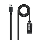 CABLE USB NANO CABLE USB3.0 A/M - USB3.0 A/H 5.0M NEGRO ALARGADOR C/AMPLIFICADOR