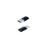 NANOCABLE ADAPTADOR USB-A/M 3.1 A USB-C/H ALUMINIO NEGRO