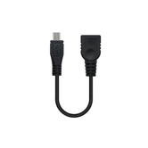 CABLE NC OTG MICRO M-H B/A 15CM 2.0 NEGRO