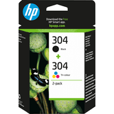 PACK COMBO CARTUCHOS HP 304 NEGRO + TRICOLOR