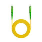 Nanocable Cable fibra SC/APC LSZH Amarillo 15m