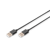 USB connection cable  type A M/M  1.8m  USB 2.0 compatible  bl