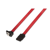 CABLE AISENS SATA ACODADO CON ANCLAJES VELOCIDAD HASTA 3GBP S 0 5M ROJO A130 0156