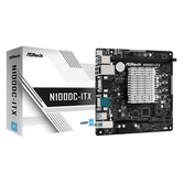 PLACA ASROCK N100DC-ITX,INTEL,SOC (N100),1DDR4 (32GB),VGA+HDMI,GBLAN,2SATA3+1M.2,4USB3.2,MINI-ITX