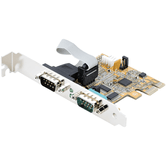 PCIE DUAL SERIAL PORT CARD - 16C1050 UART 5V/12V STATUS LIG HT