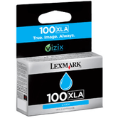 LEXMARK CARTUCHO INYECCION TINTA CIAN N?100 XLA VIZIX