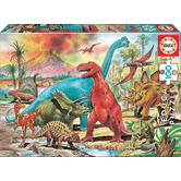 PUZZLE INFANTIL 100 DINOSAURIOS DE 6-8 ANOS EDUCA BORRAS 13179