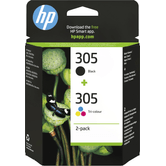 PACK COMBO CARTUCHOS HP 305 NEGRO/ TRICOLOR