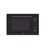 HORNO MICROONDAS INTEGRABLE NODOR MW 25 DG CU 25 LITROS CON GRILL NEGRO