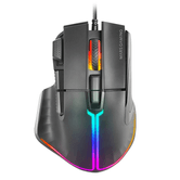 MOUSE MARS GAMING MM-XT BLACK 9B 12800DPI RGB CABLE FEATHER PARACORD